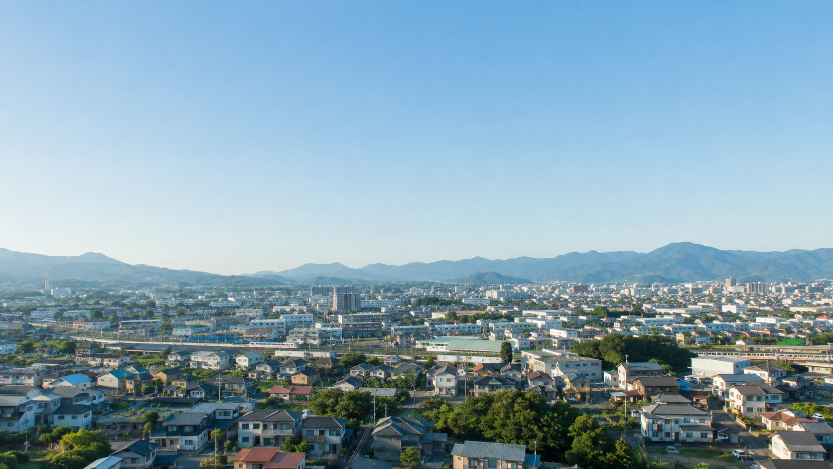静岡県西部の街並み